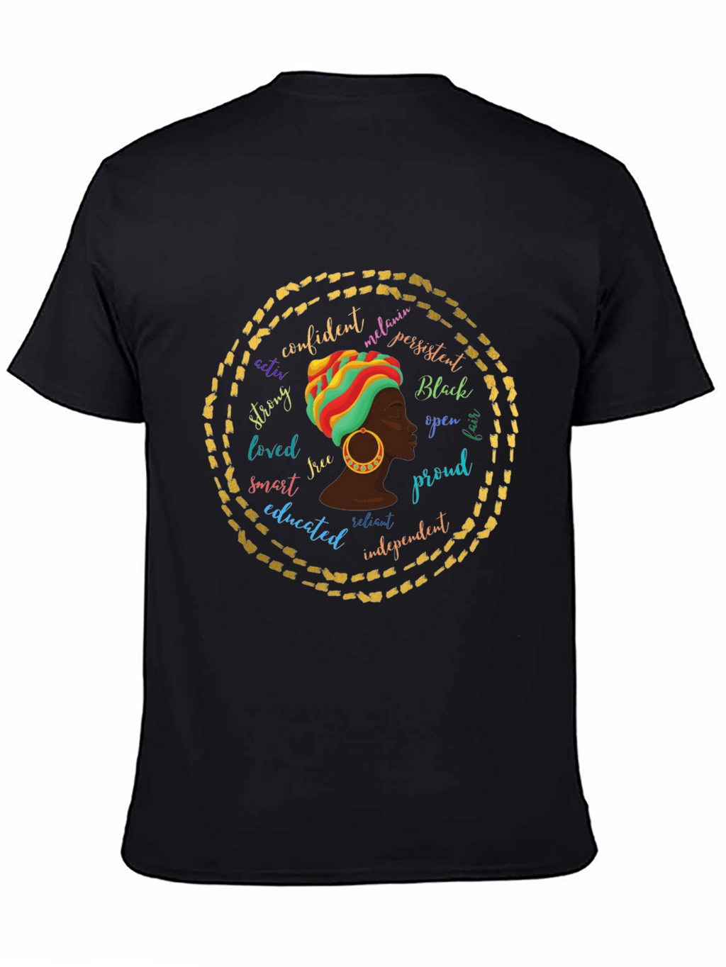Empowered Melanin Queen Graphic T-Shirt