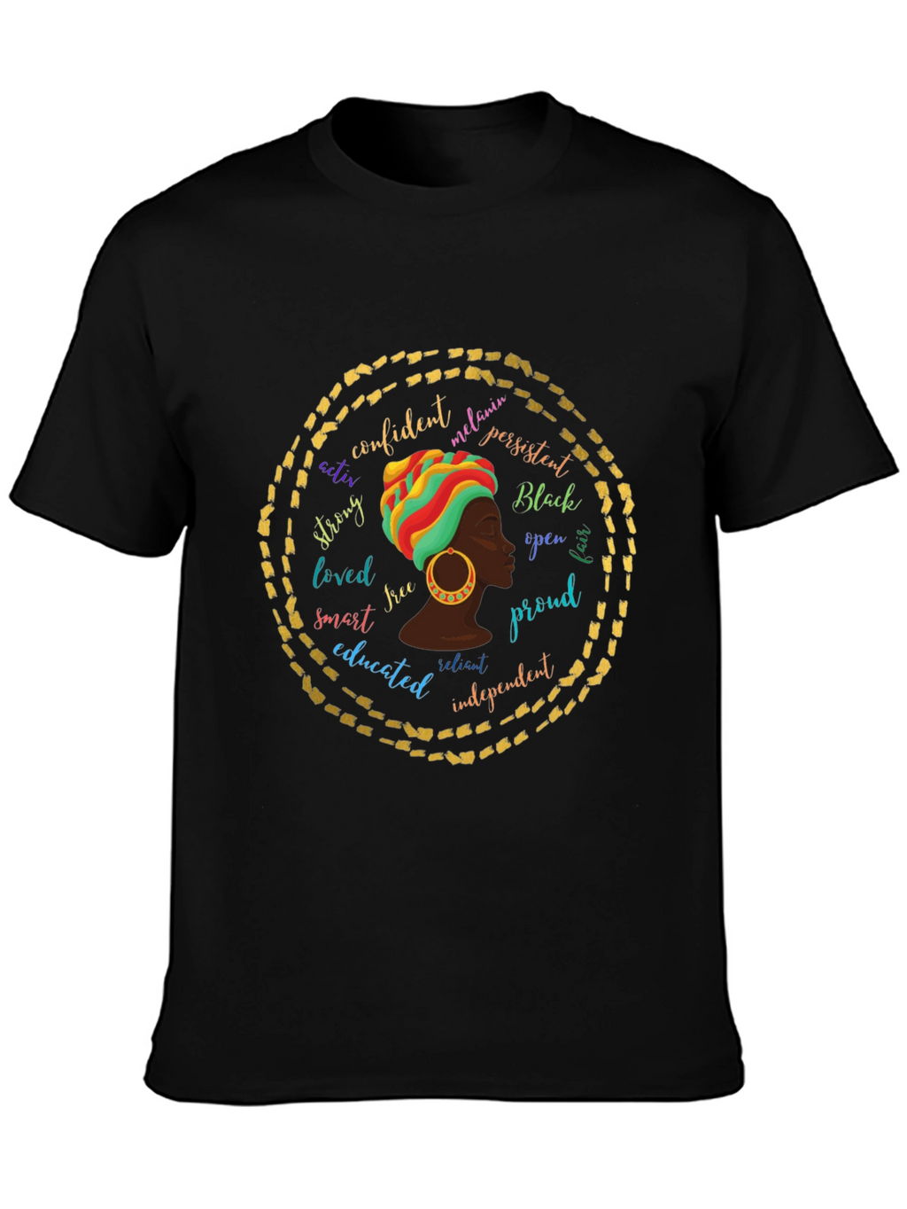 Empowered Melanin Queen Graphic T-Shirt