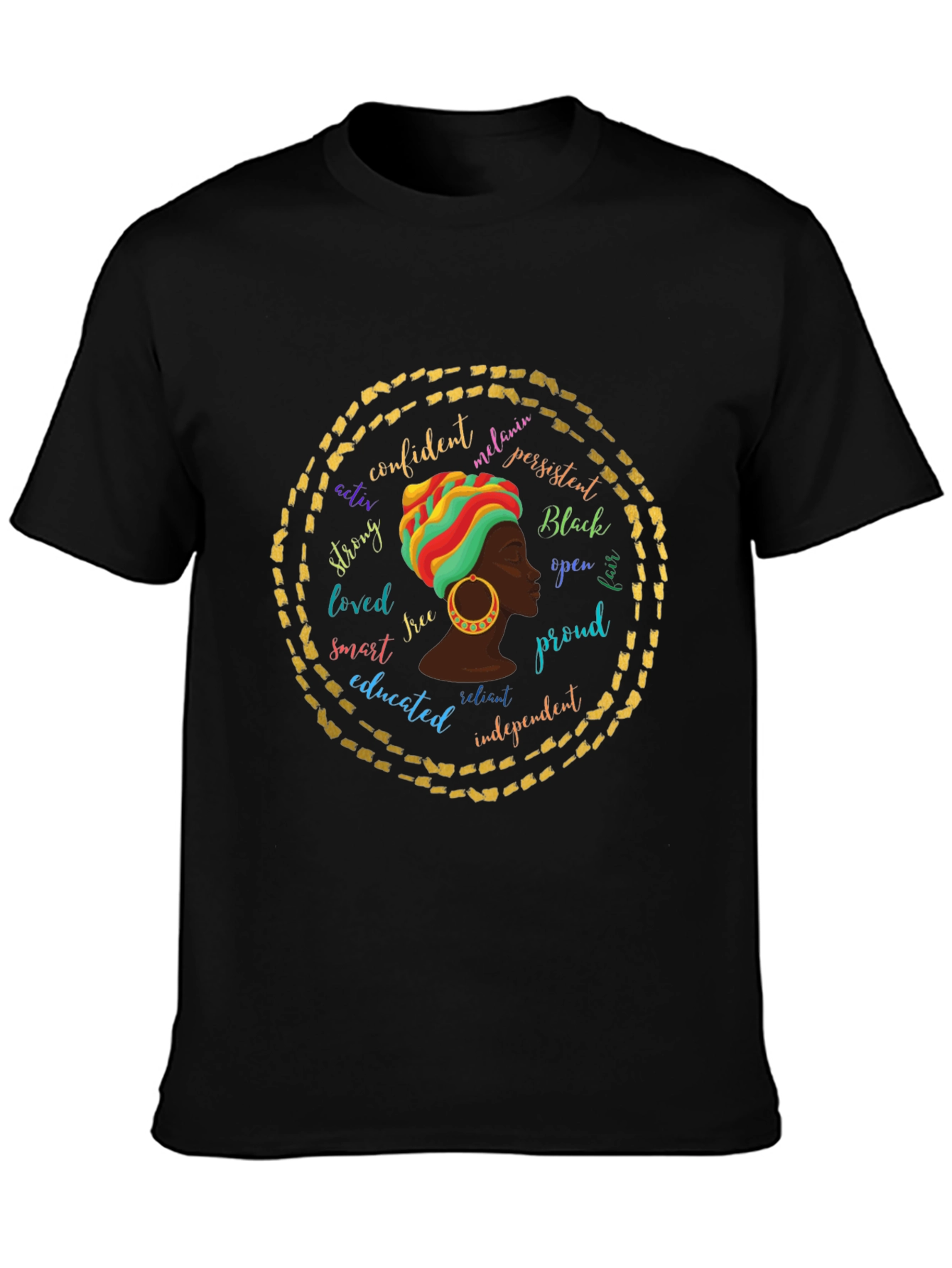 Empowered Melanin Queen Graphic T-Shirt