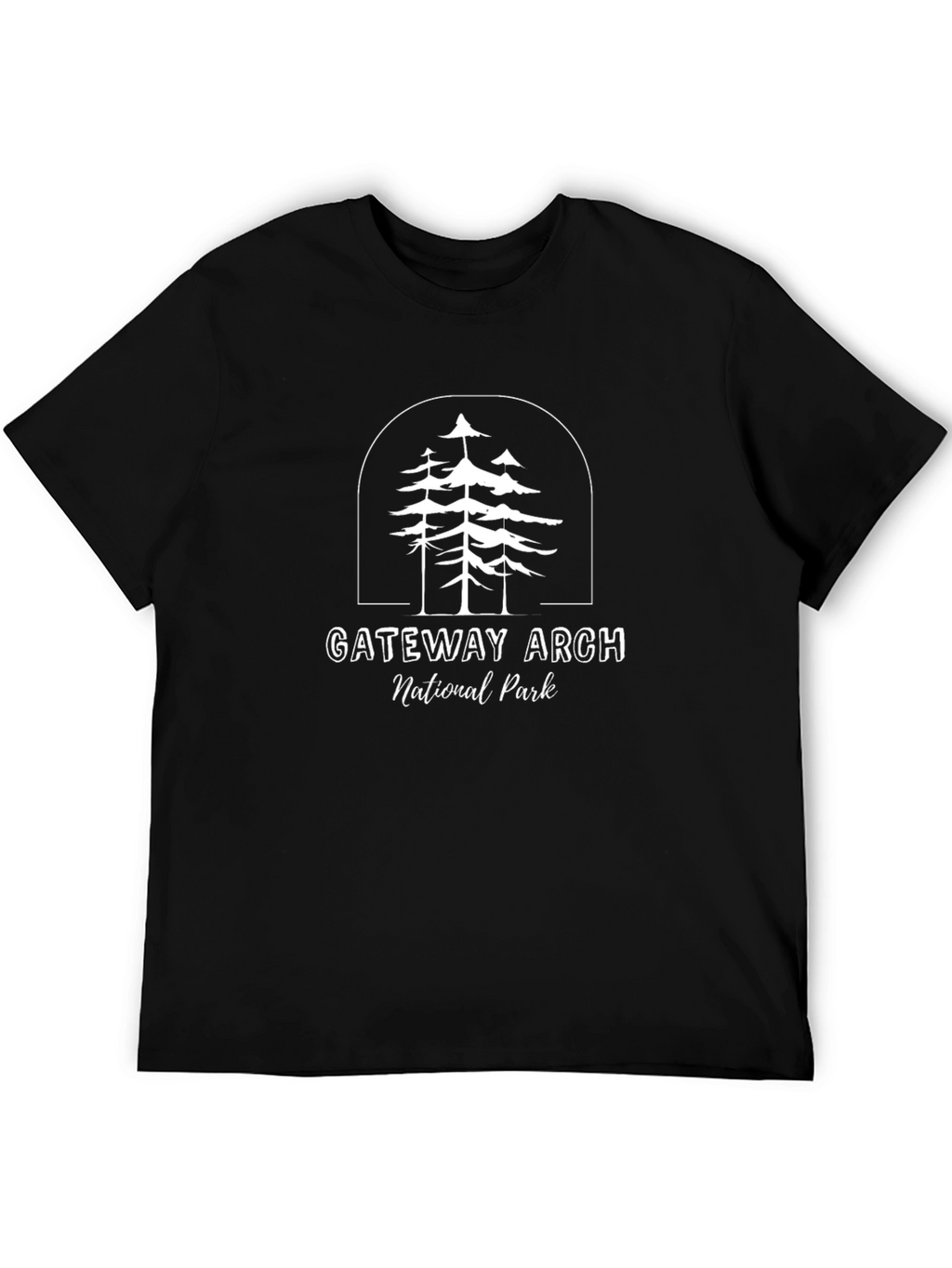 Gateway Arch National Park Black T-Shirt