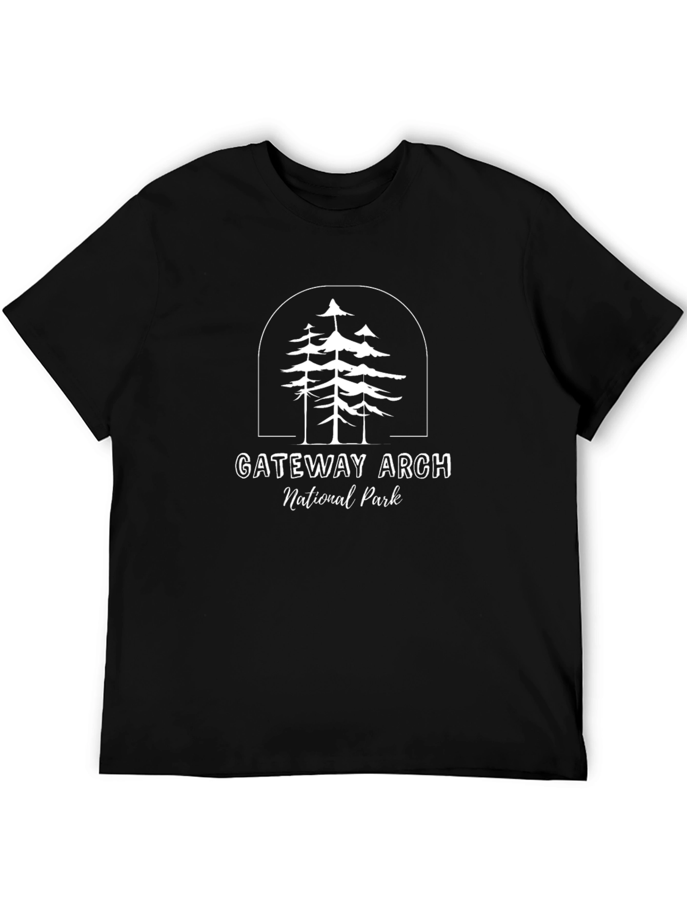 Gateway Arch National Park Black T-Shirt