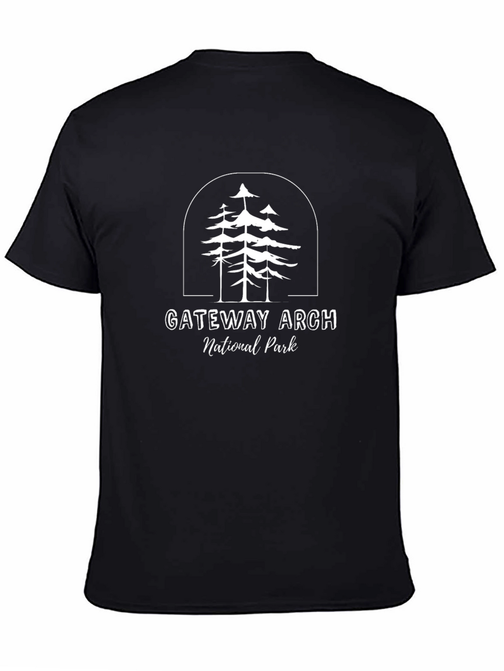 Gateway Arch National Park Black T-Shirt