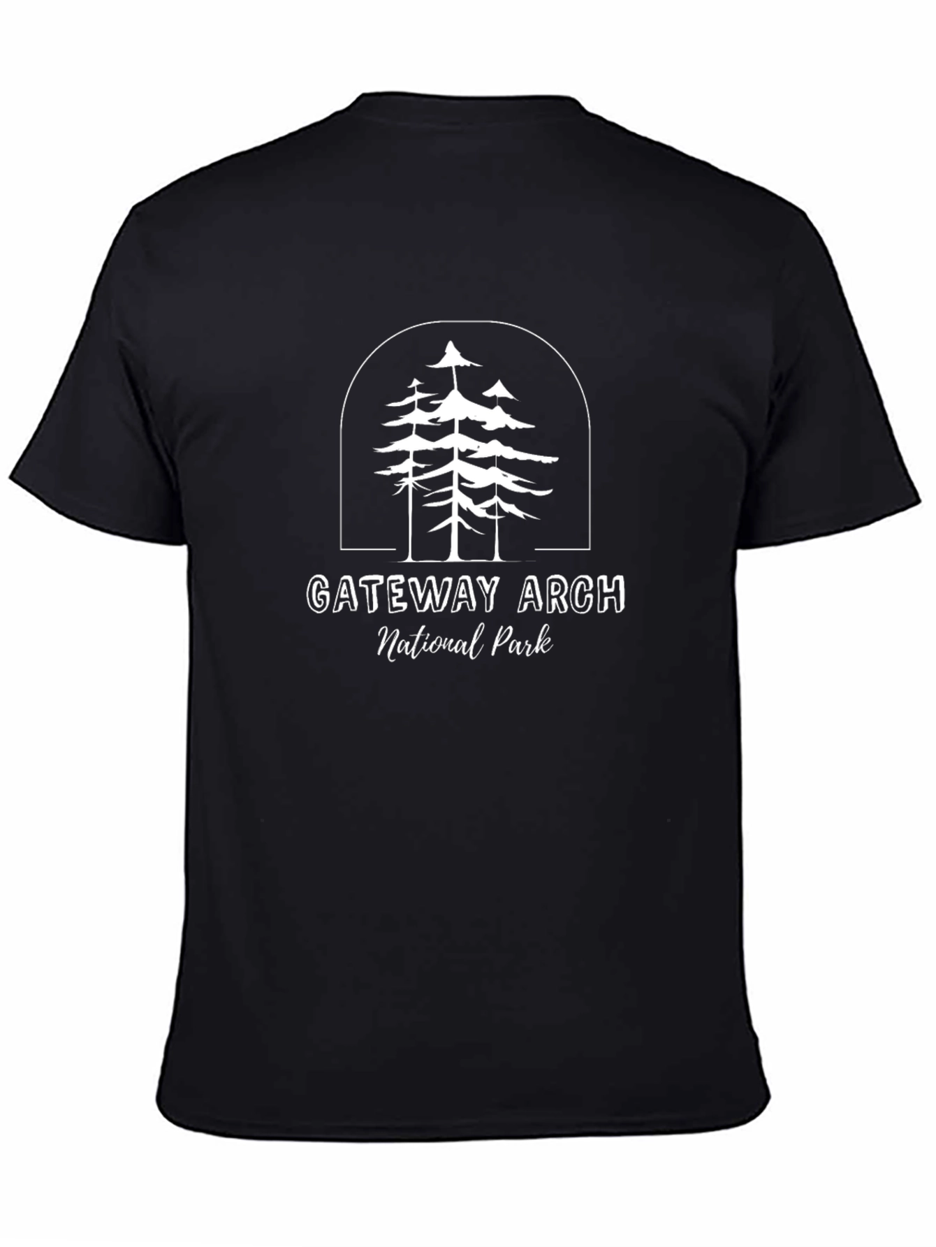 Gateway Arch National Park Black T-Shirt