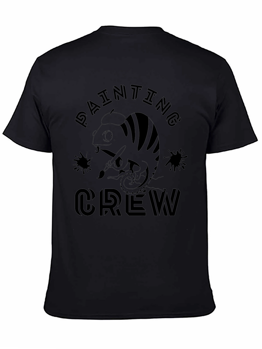 Painting Crew T-Shirt - Painter Chameleon Design