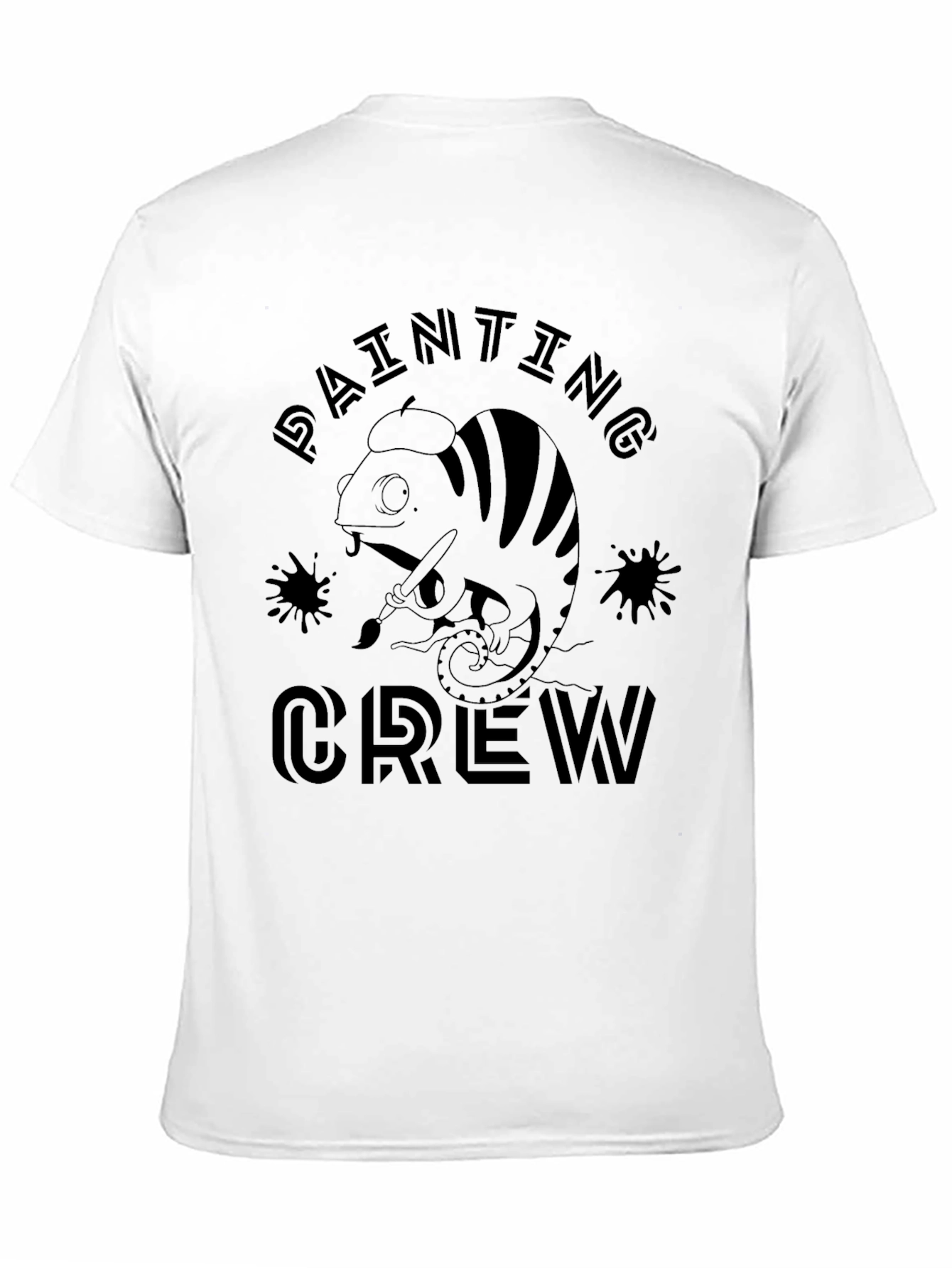 Painting Crew T-Shirt - Painter Chameleon Design
