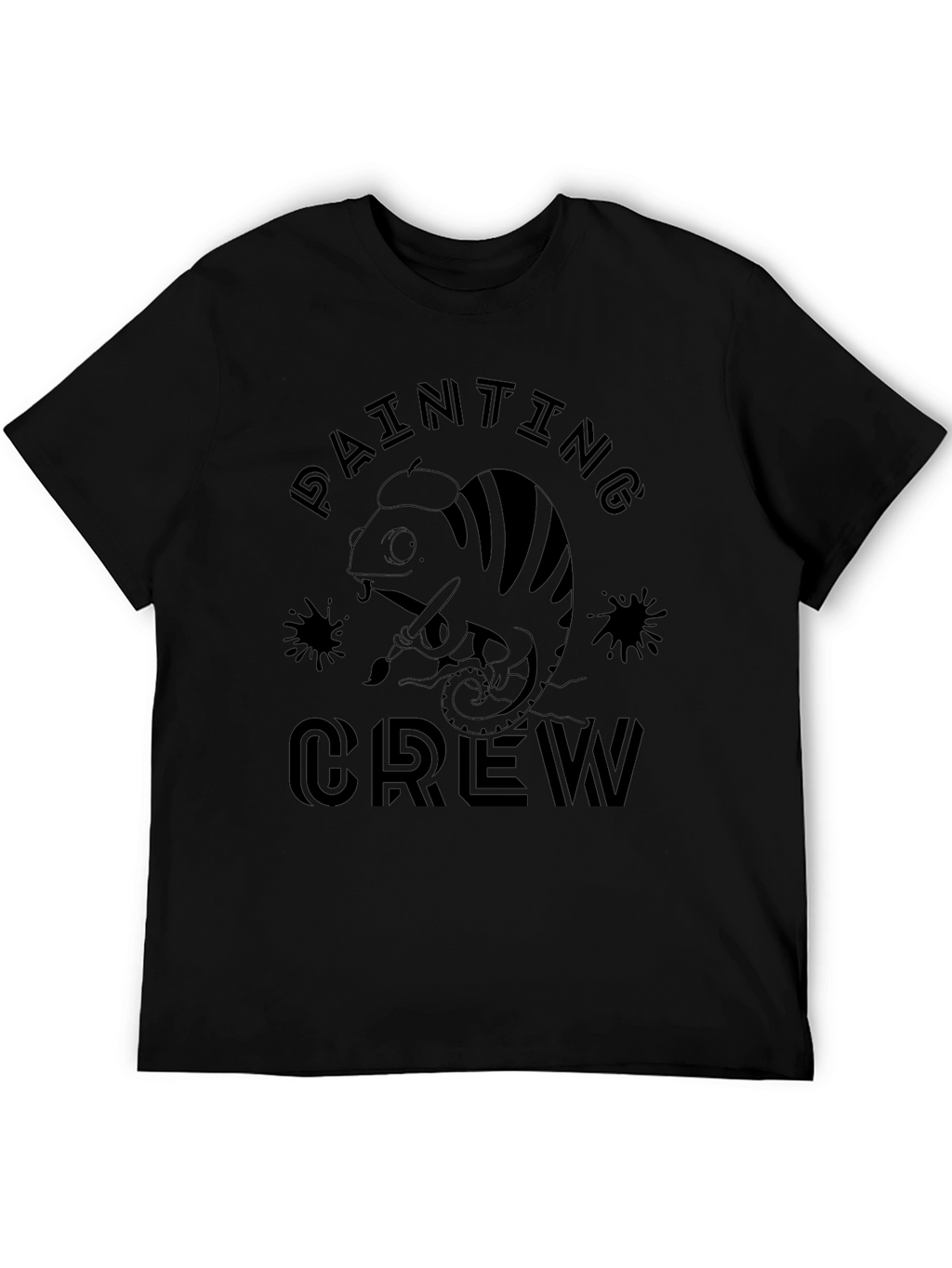 Painting Crew T-Shirt - Painter Chameleon Design