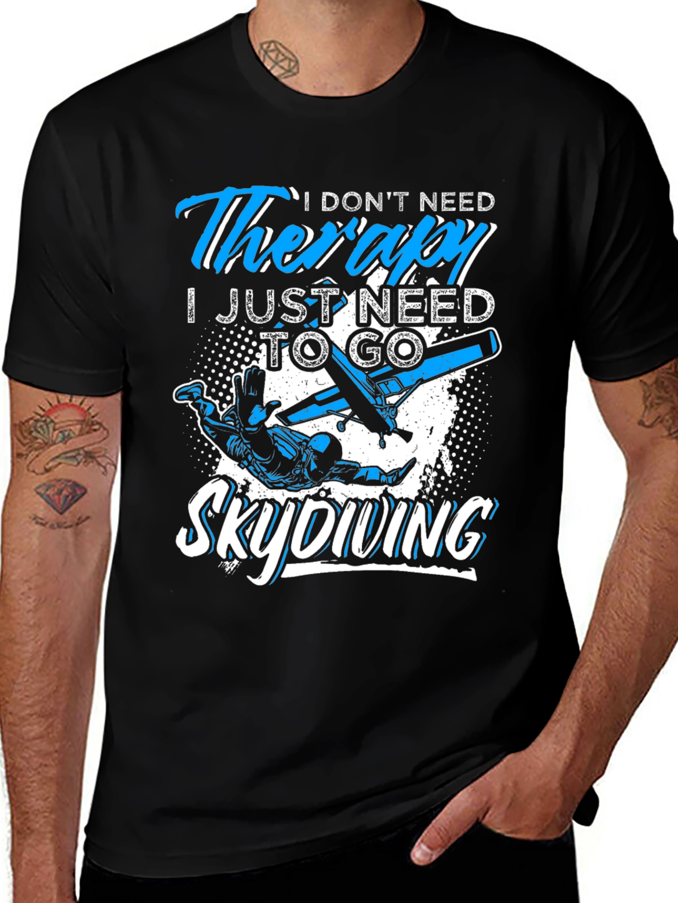 Skydiving Therapy T-Shirt: Need to Skydive Graphic Tee