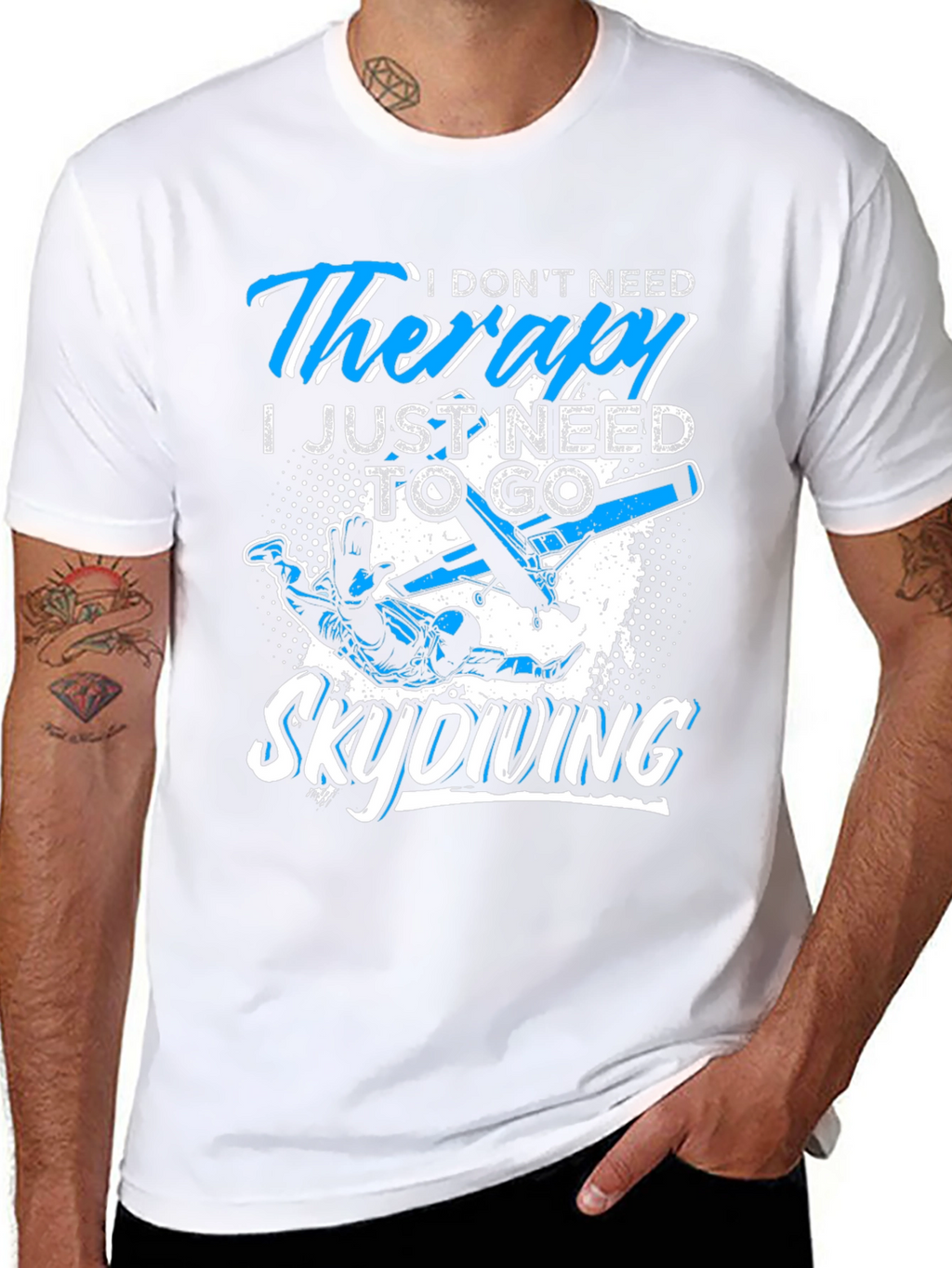 Skydiving Therapy T-Shirt: Need to Skydive Graphic Tee