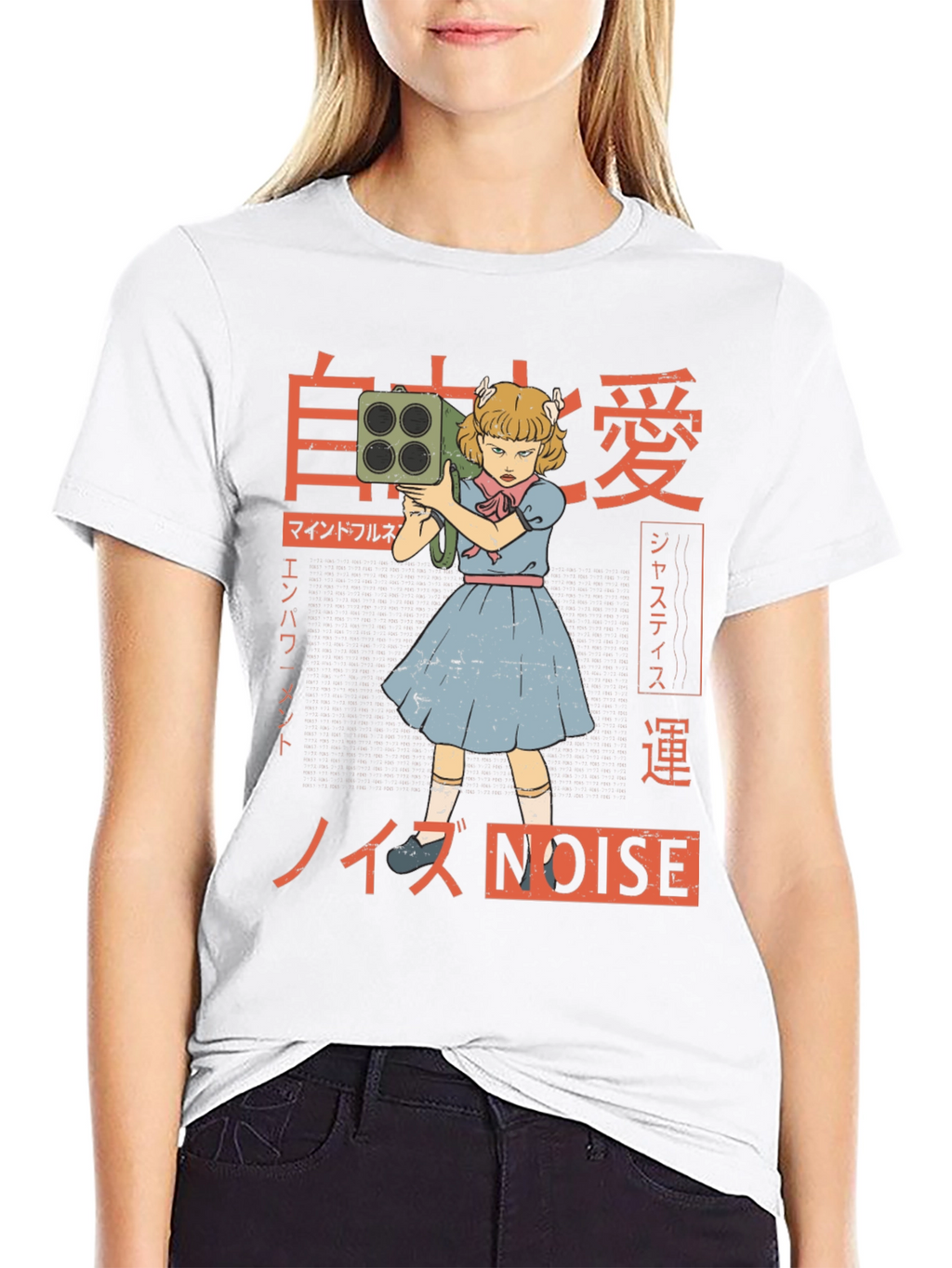 Edgy Anime Girl Graphic T-Shirt