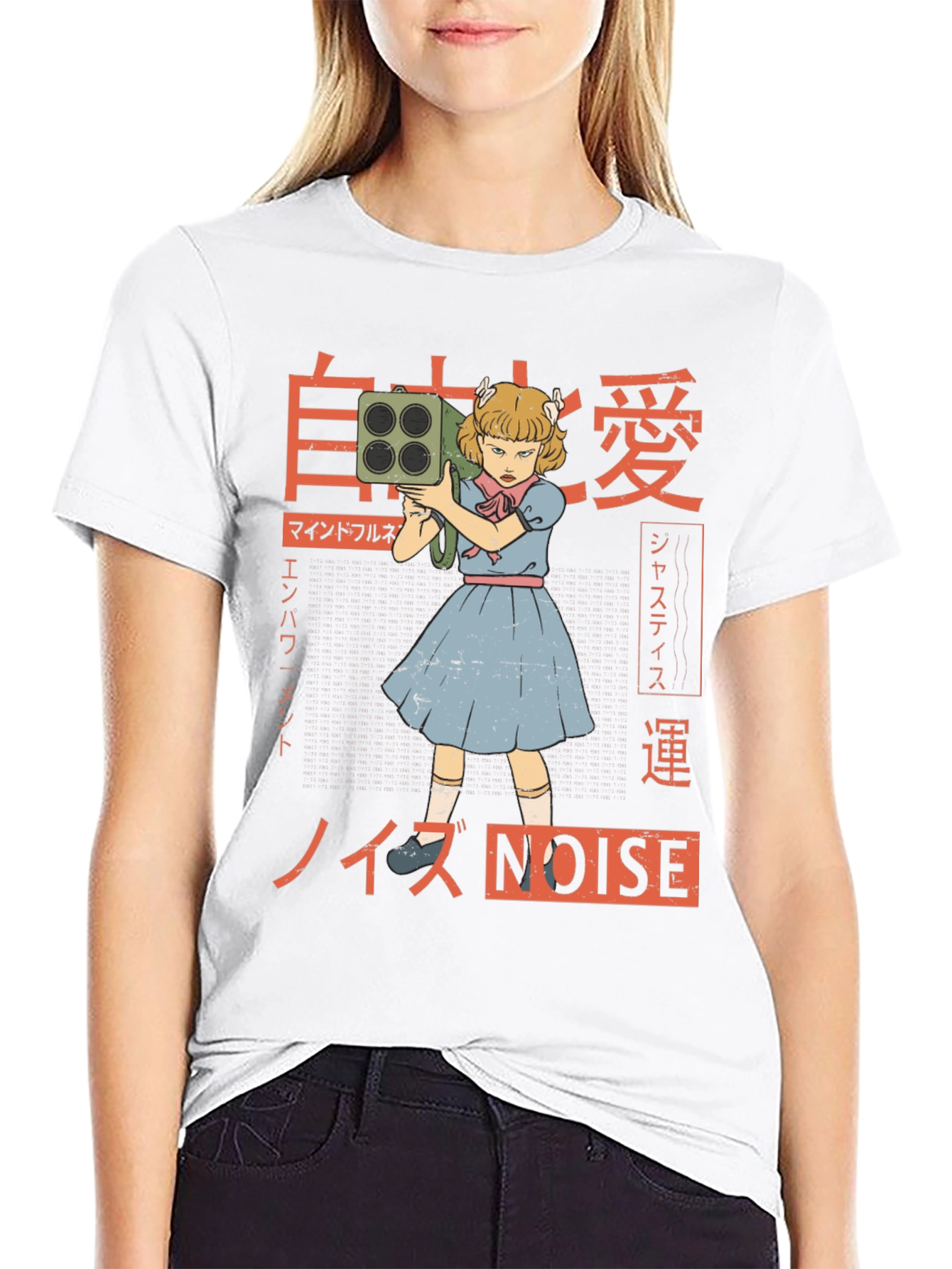 Edgy Anime Girl Graphic T-Shirt