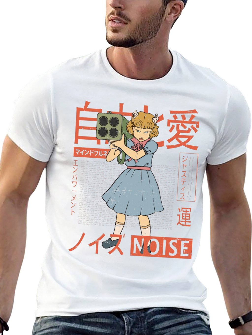 Edgy Anime Girl Graphic T-Shirt
