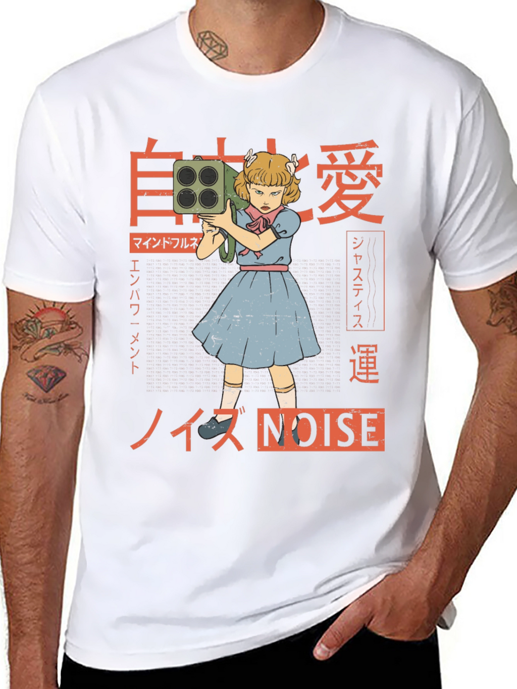 Edgy Anime Girl Graphic T-Shirt