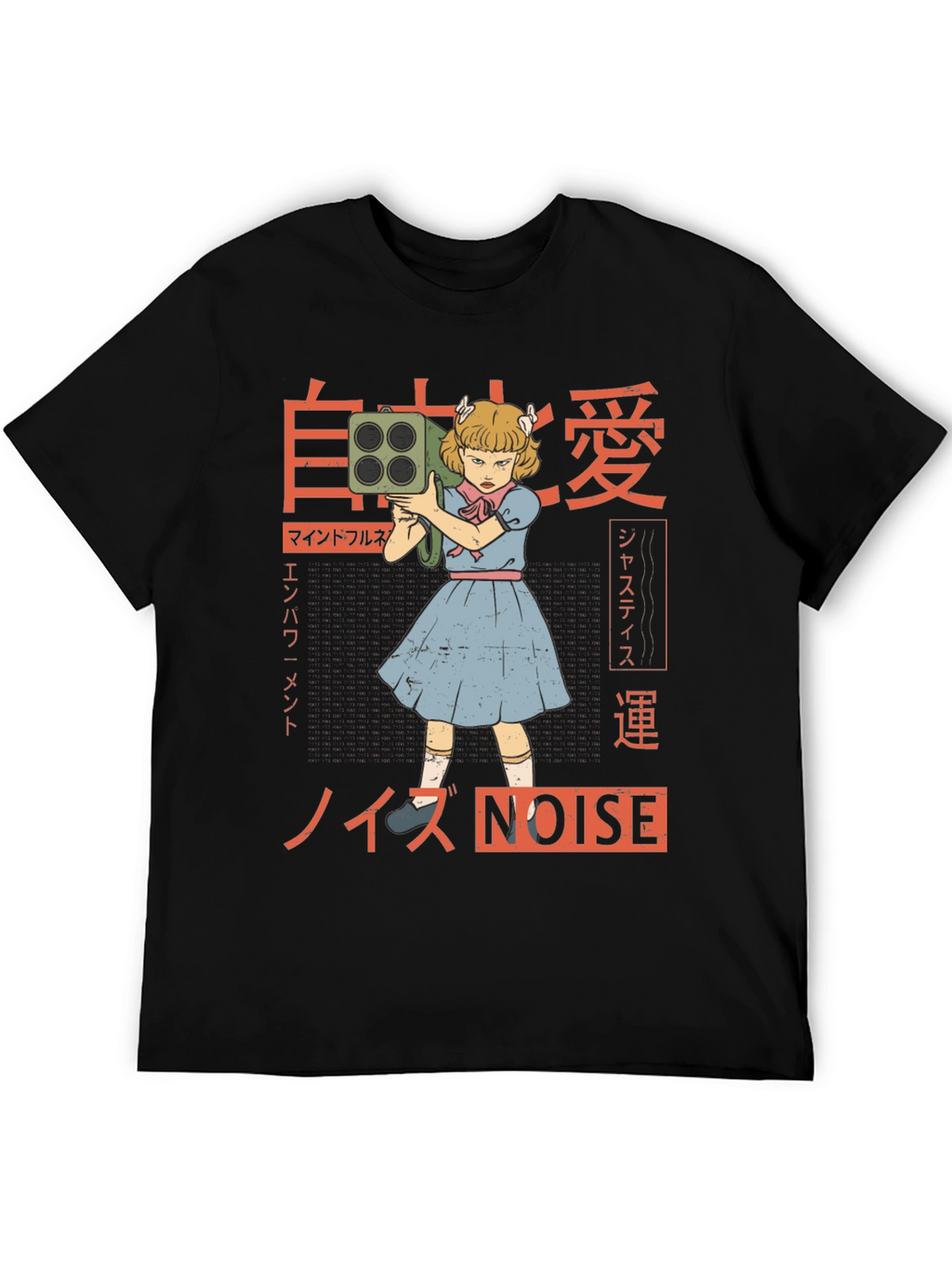 Edgy Anime Girl Graphic T-Shirt