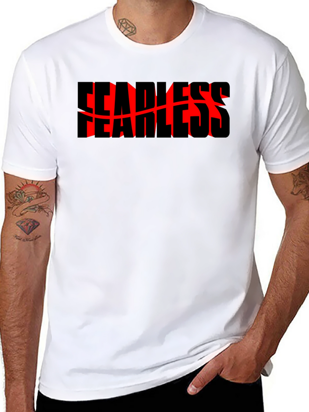 Fearless Graphic Tee - Bold Black Shirt