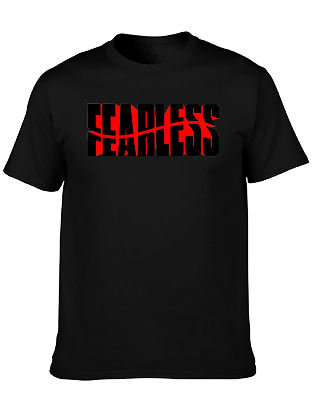 Fearless Graphic Tee - Bold Black Shirt