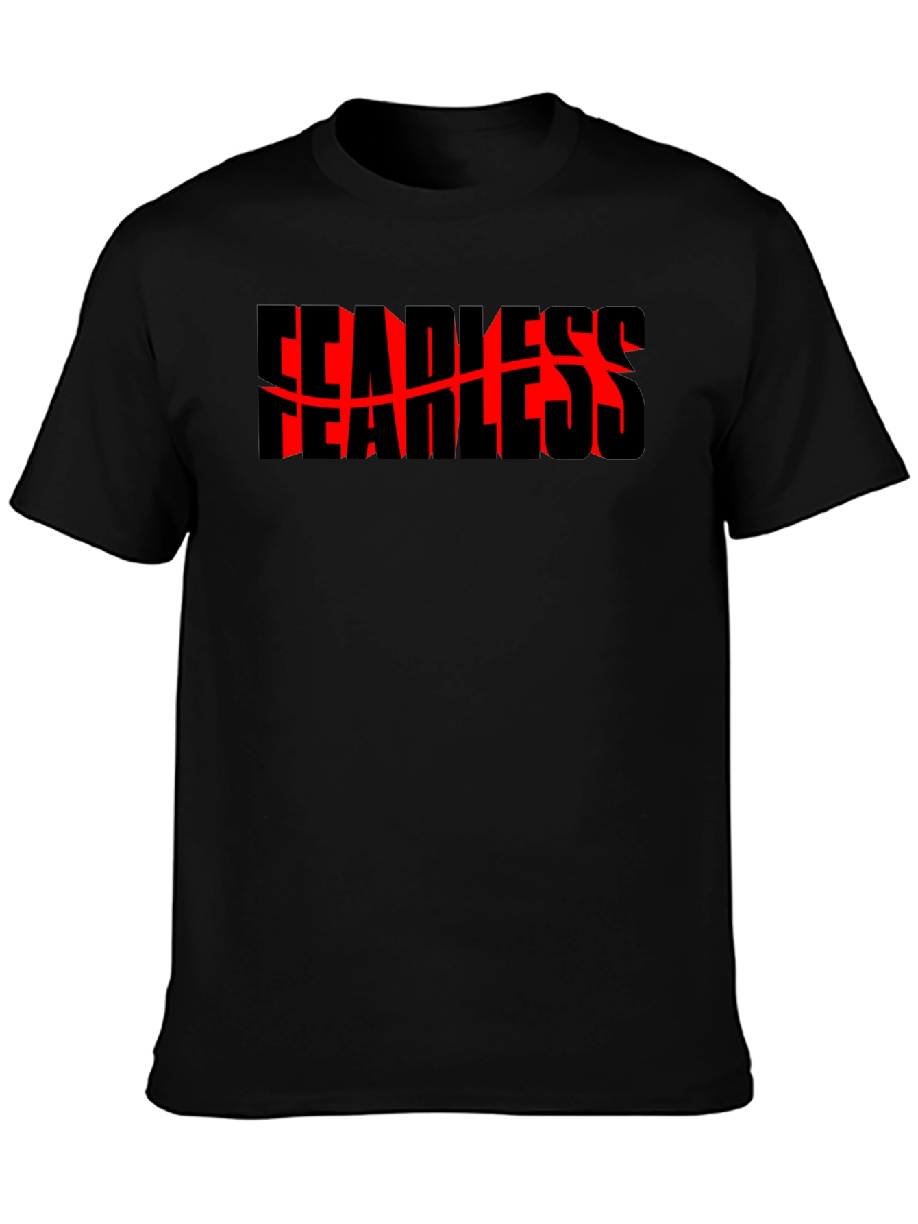Fearless Graphic Tee - Bold Black Shirt