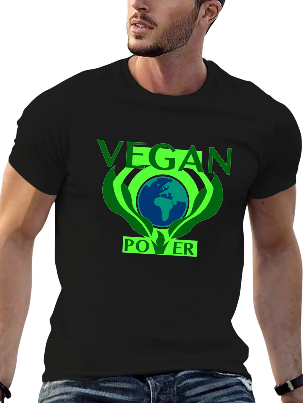 Vegan Power T-Shirt - Earth Friendly Design