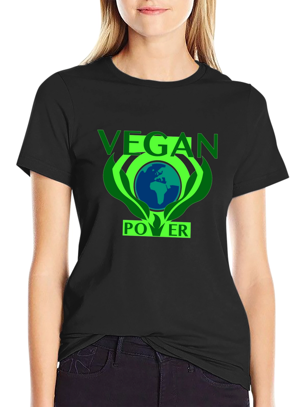 Vegan Power T-Shirt - Earth Friendly Design