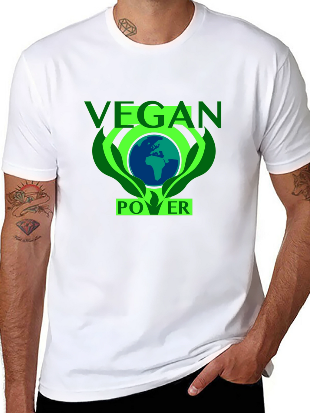 Vegan Power T-Shirt - Earth Friendly Design