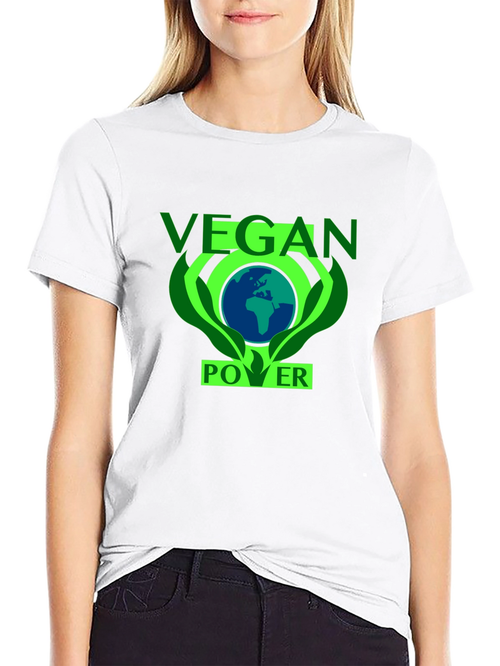 Vegan Power T-Shirt - Earth Friendly Design
