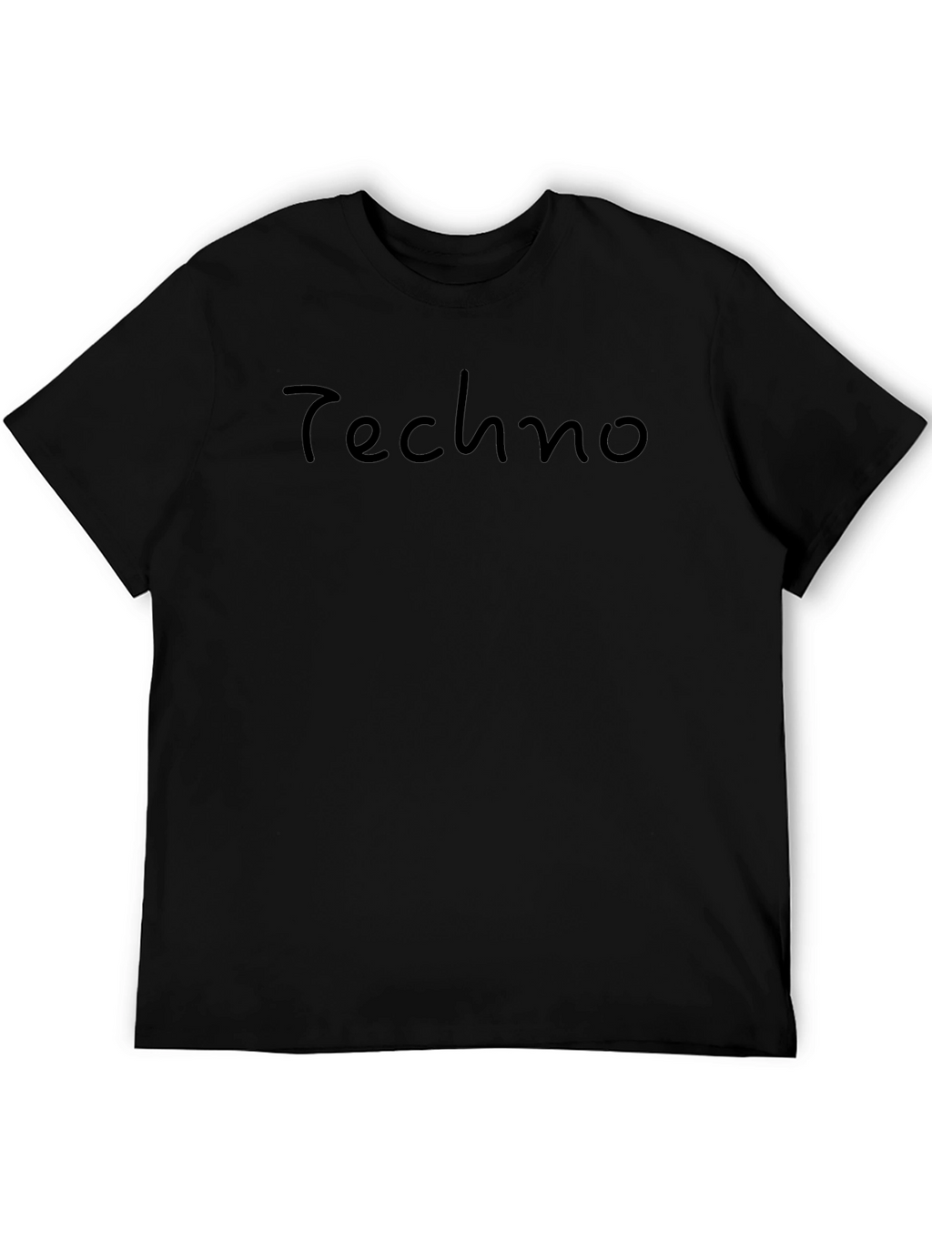 Techno Style Black T-Shirt