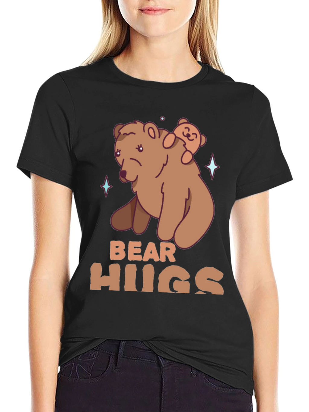 Bear Hugs Graphic T-Shirt - Cute Animal Tee