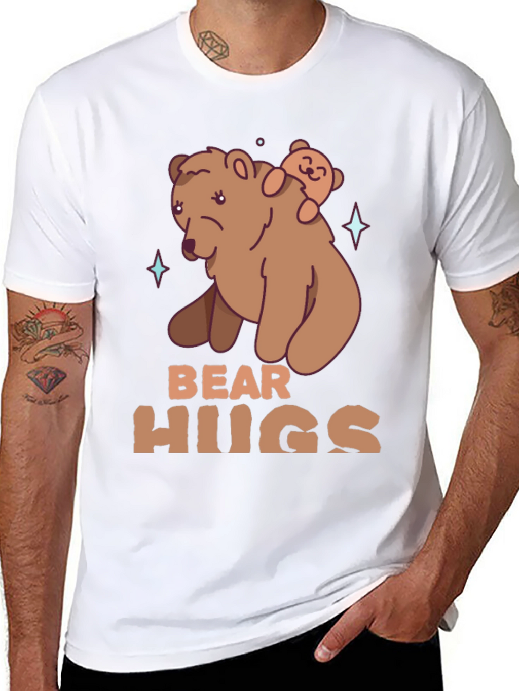 Bear Hugs Graphic T-Shirt - Cute Animal Tee