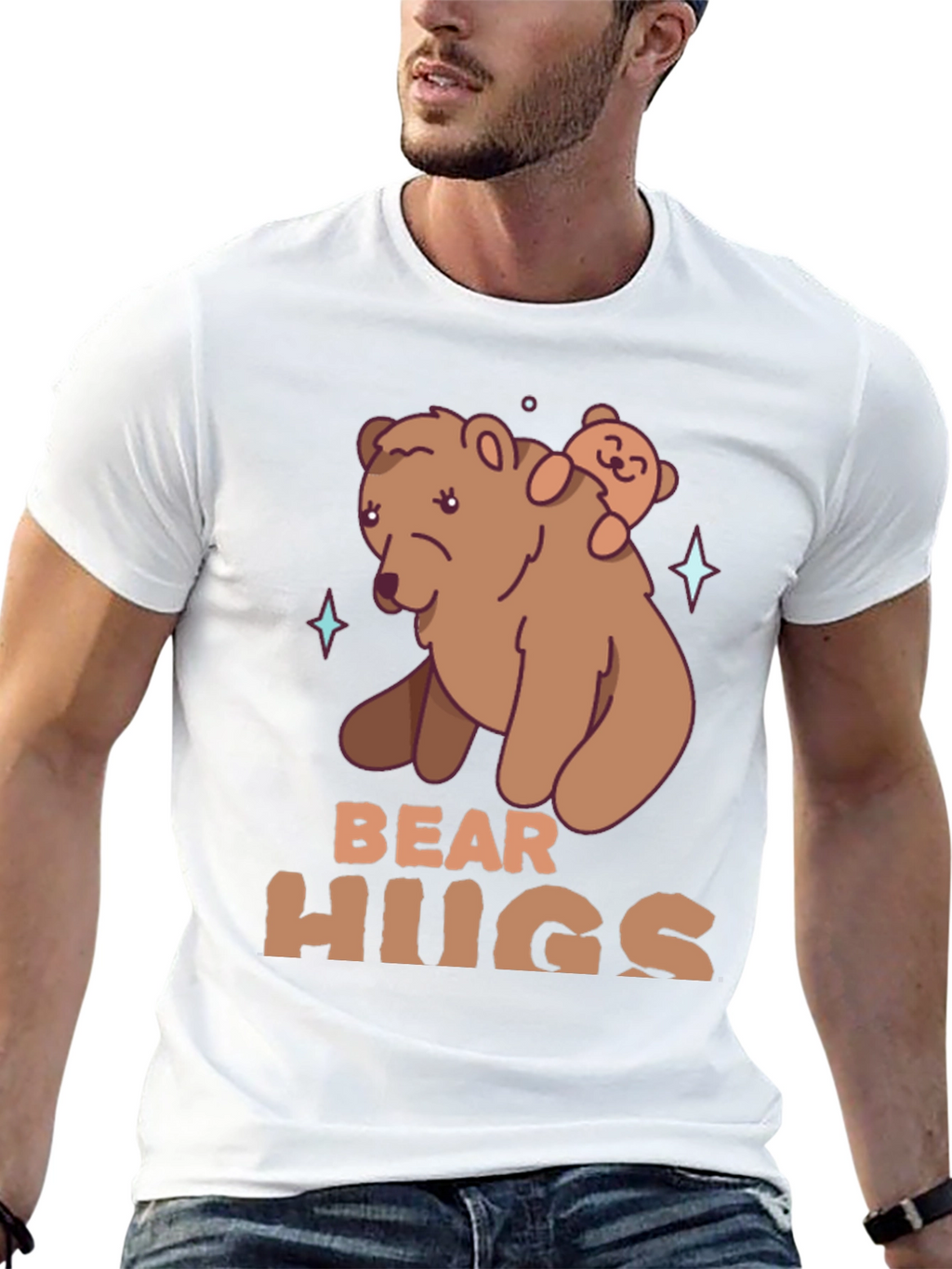 Bear Hugs Graphic T-Shirt - Cute Animal Tee