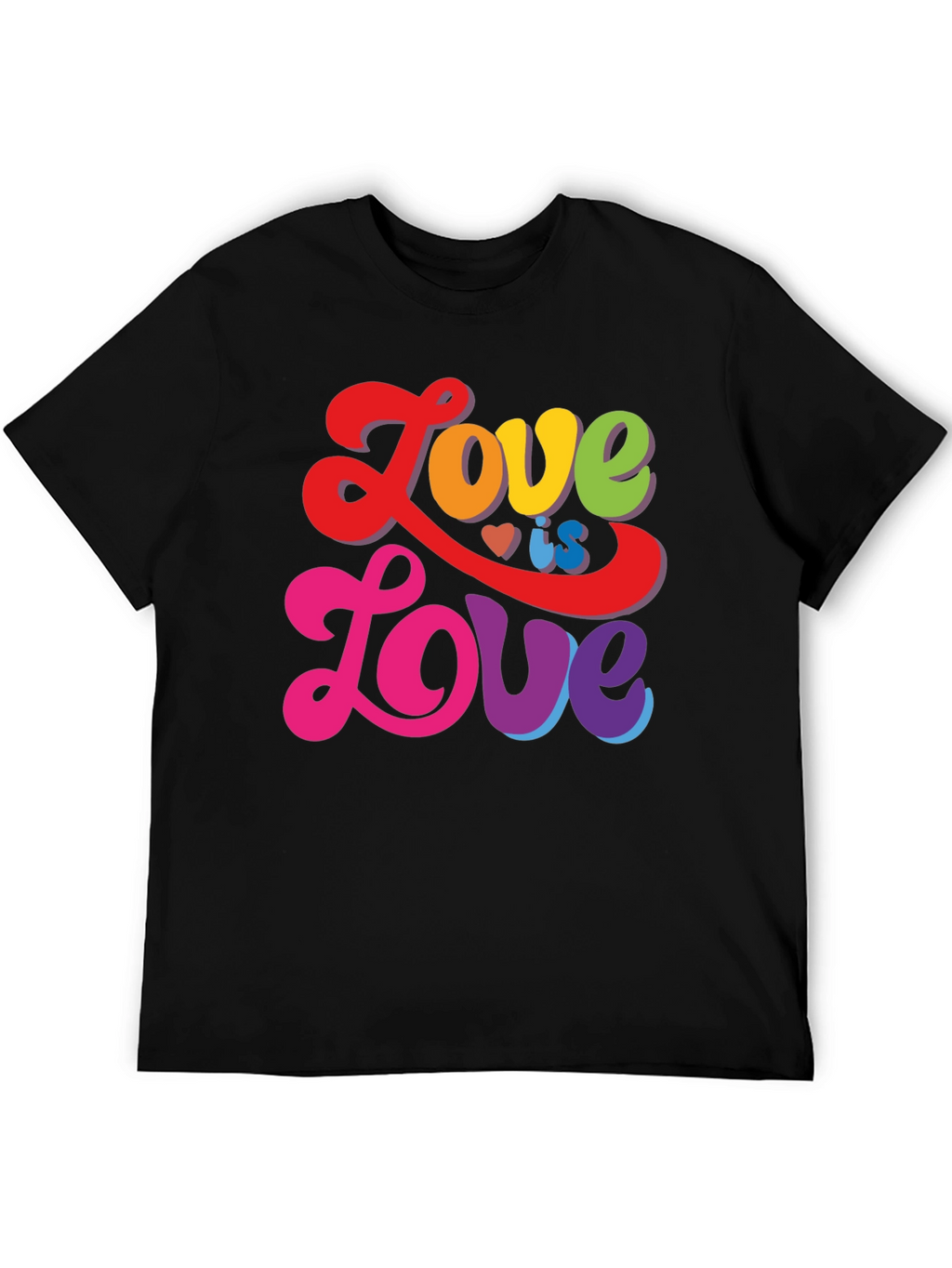 Love is Love T-Shirt - Rainbow LGBTQ Pride Tee