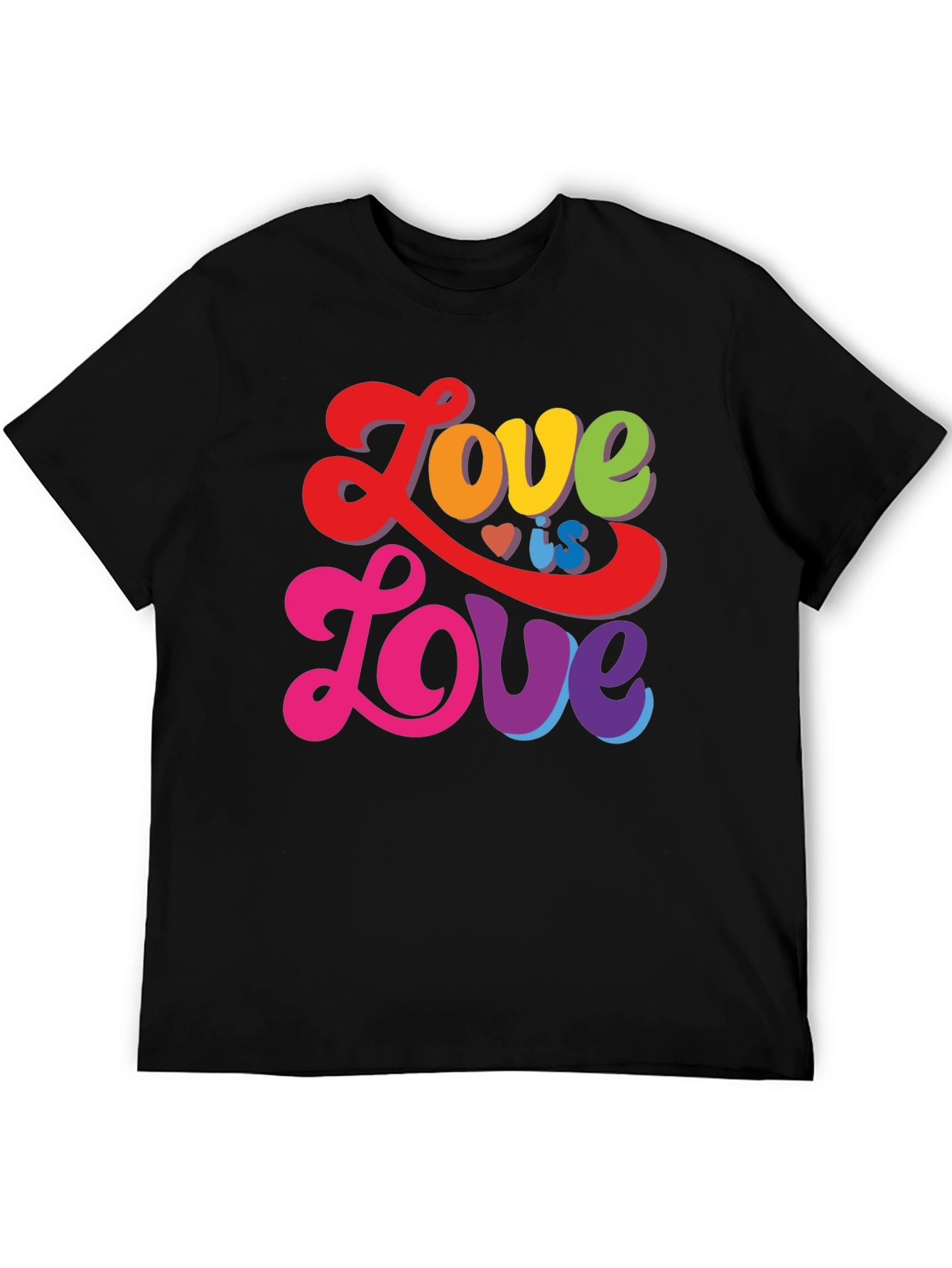 Love is Love T-Shirt - Rainbow LGBTQ Pride Tee