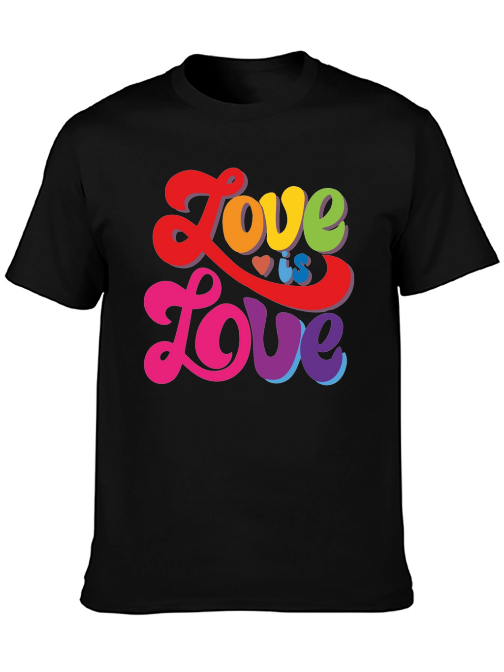 Love is Love T-Shirt - Rainbow LGBTQ Pride Tee