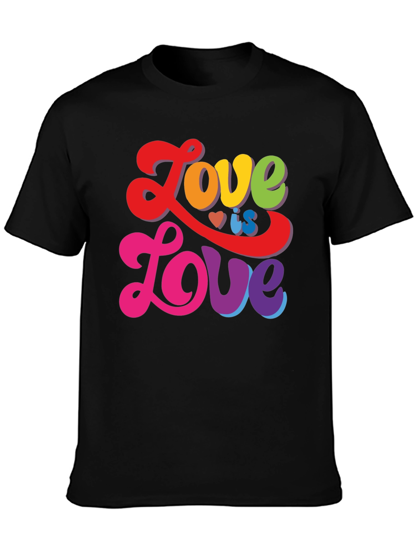Love is Love T-Shirt - Rainbow LGBTQ Pride Tee