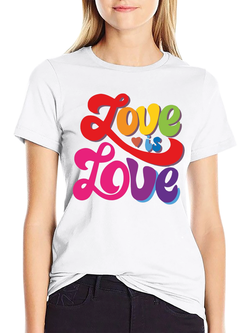 Love is Love T-Shirt - Rainbow LGBTQ Pride Tee