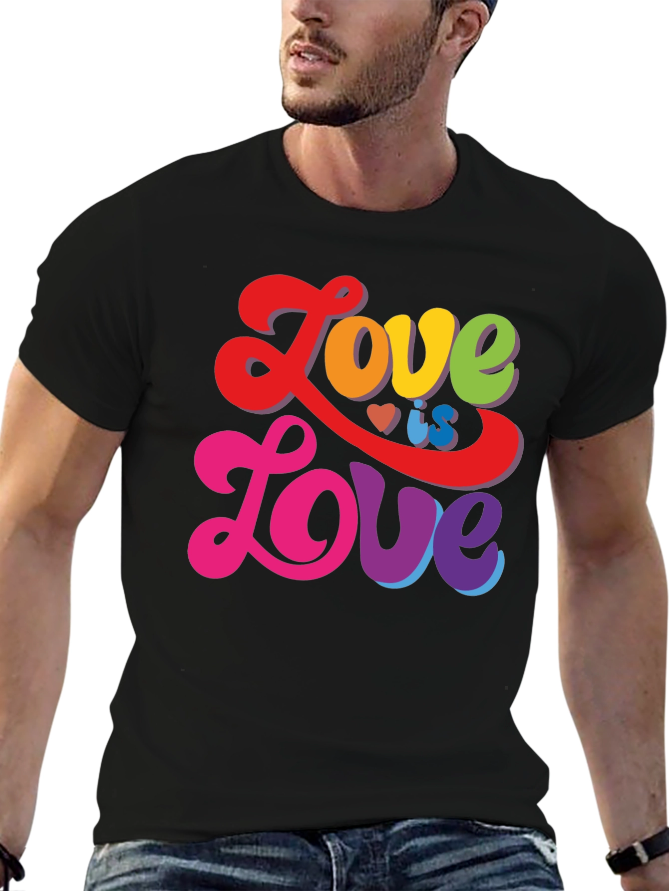 Love is Love T-Shirt - Rainbow LGBTQ Pride Tee