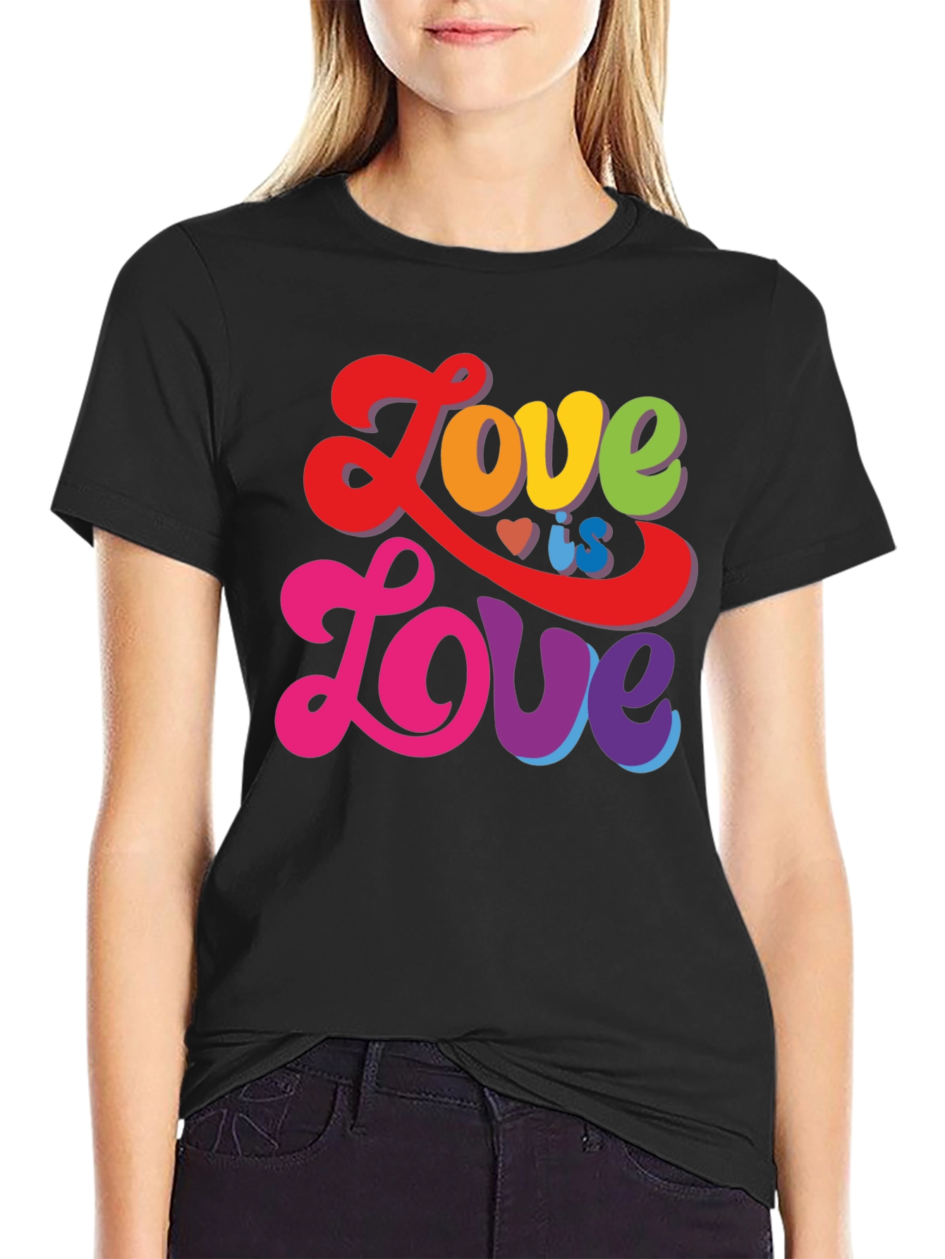 Love is Love T-Shirt - Rainbow LGBTQ Pride Tee