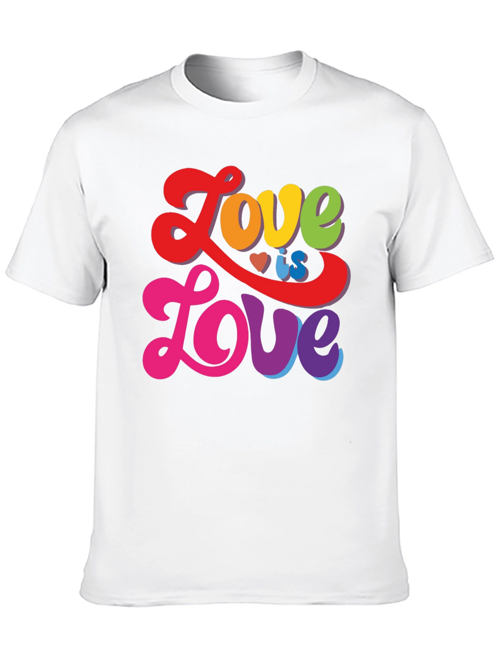 Love is Love T-Shirt - Rainbow LGBTQ Pride Tee