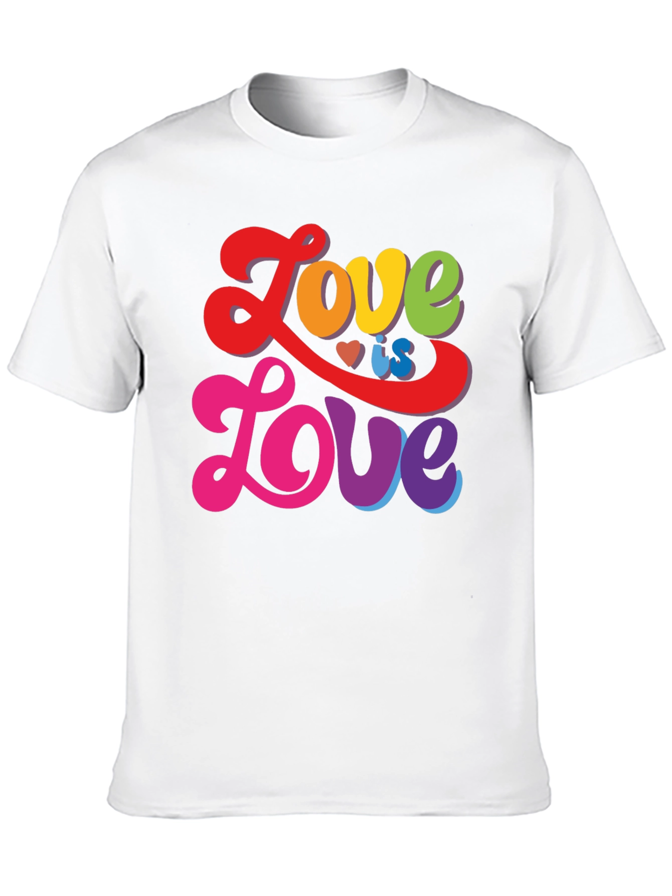 Love is Love T-Shirt - Rainbow LGBTQ Pride Tee