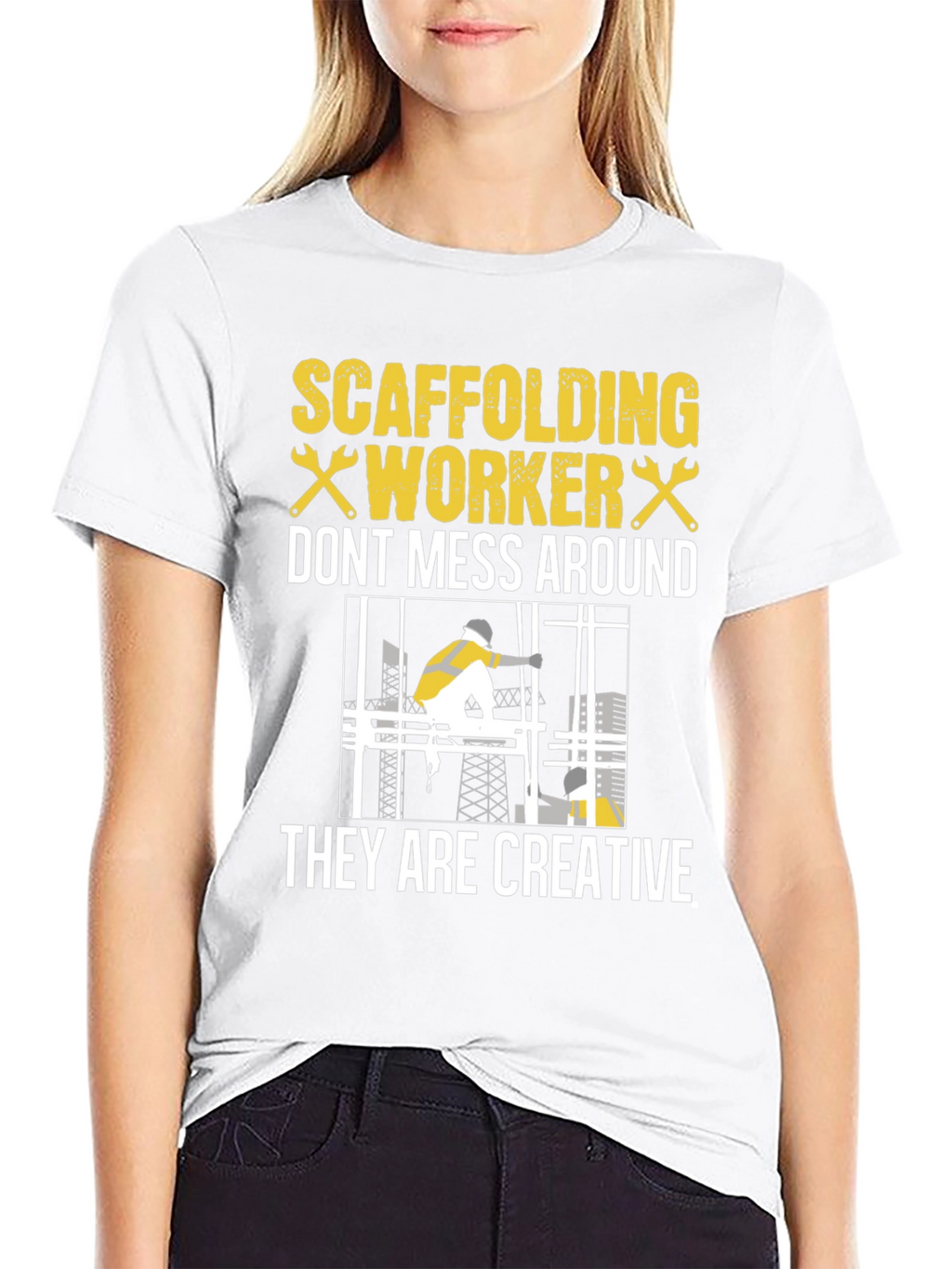 Scaffolding Worker Graphic Tee
