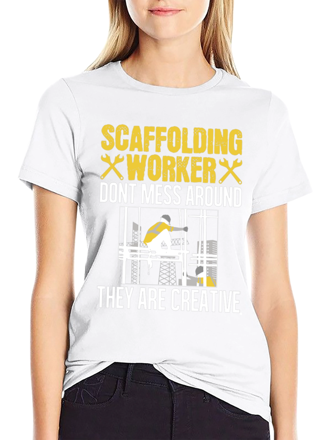 Scaffolding Worker Graphic Tee