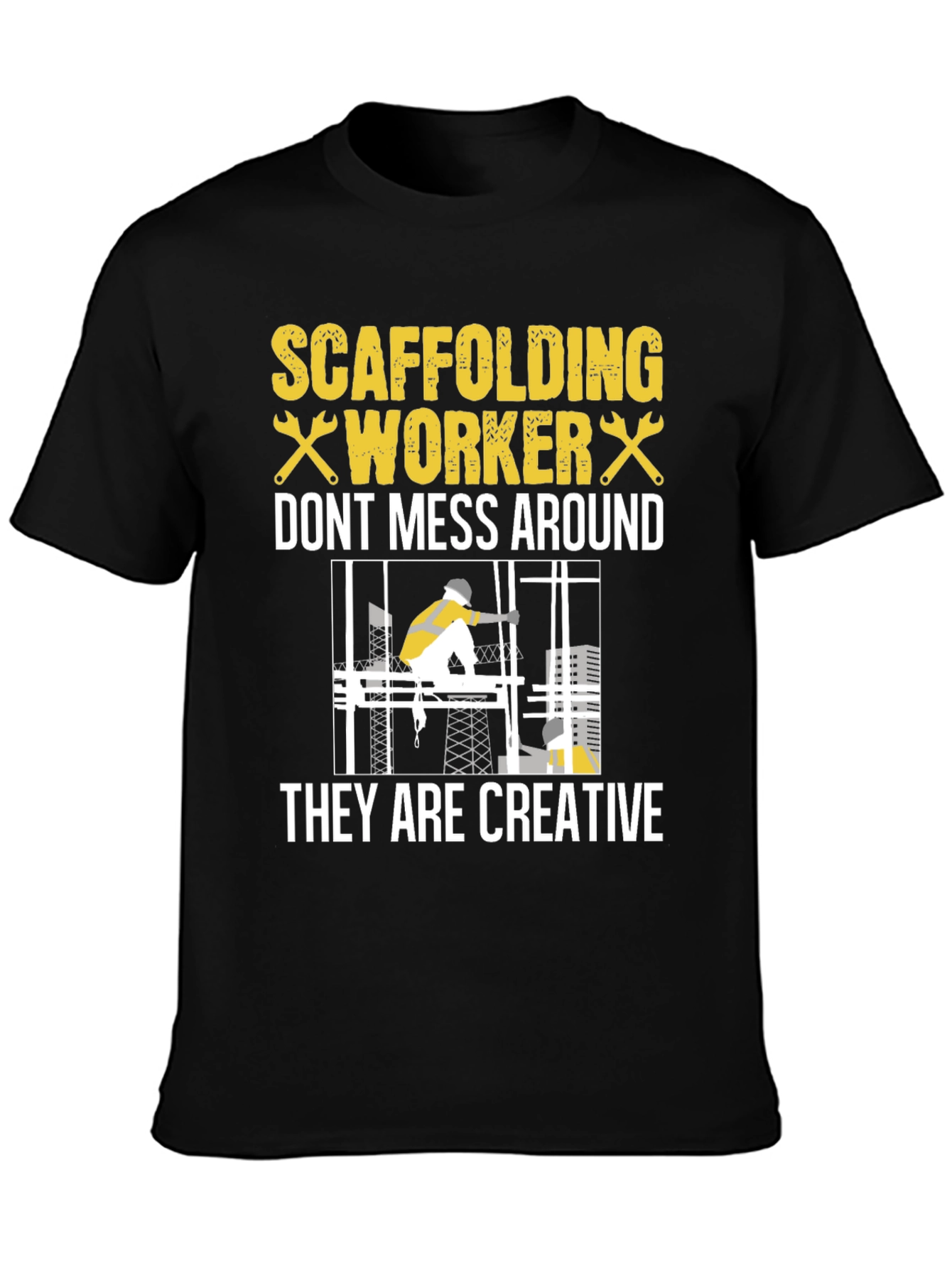 Scaffolding Worker Graphic Tee