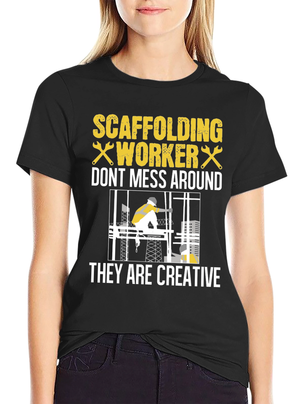 Scaffolding Worker Graphic Tee