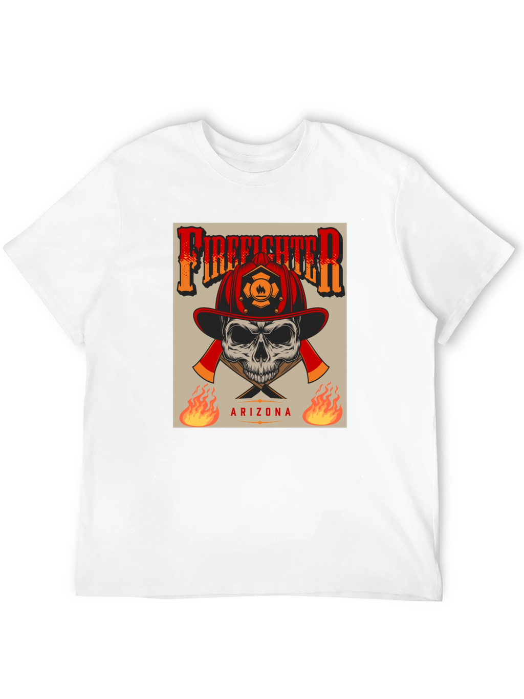 Firefighter Skull T-Shirt - Arizona