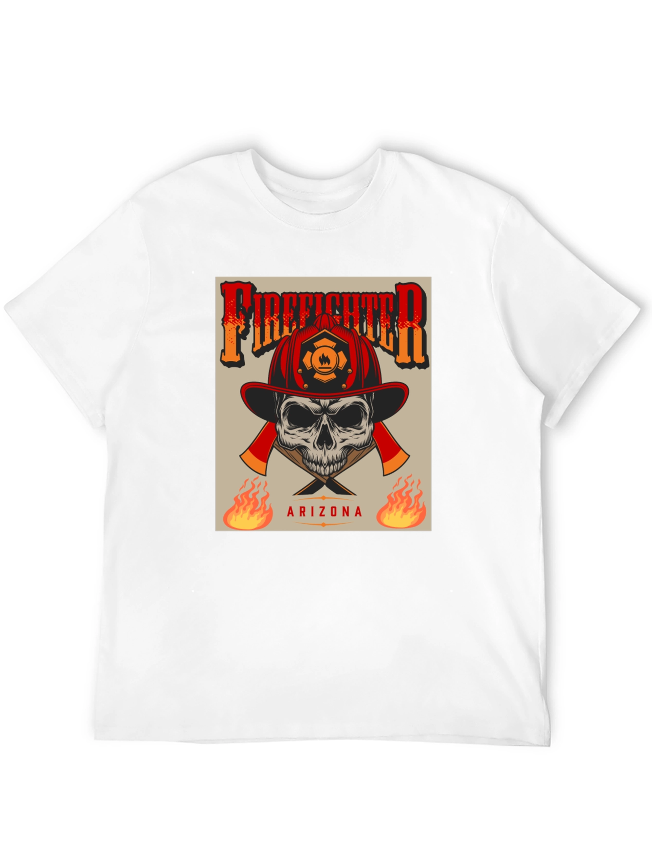 Firefighter Skull T-Shirt - Arizona