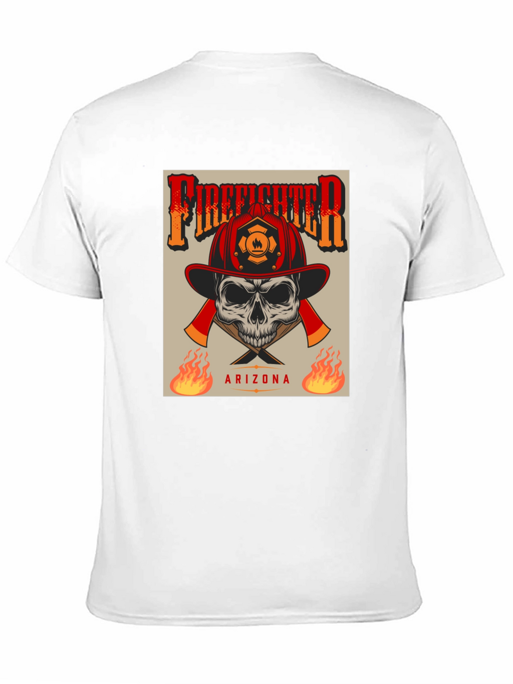 Firefighter Skull T-Shirt - Arizona
