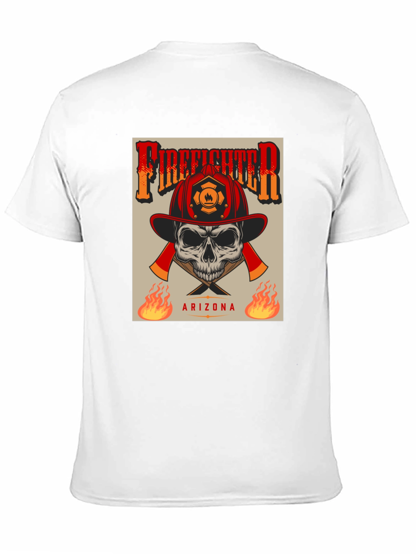 Firefighter Skull T-Shirt - Arizona