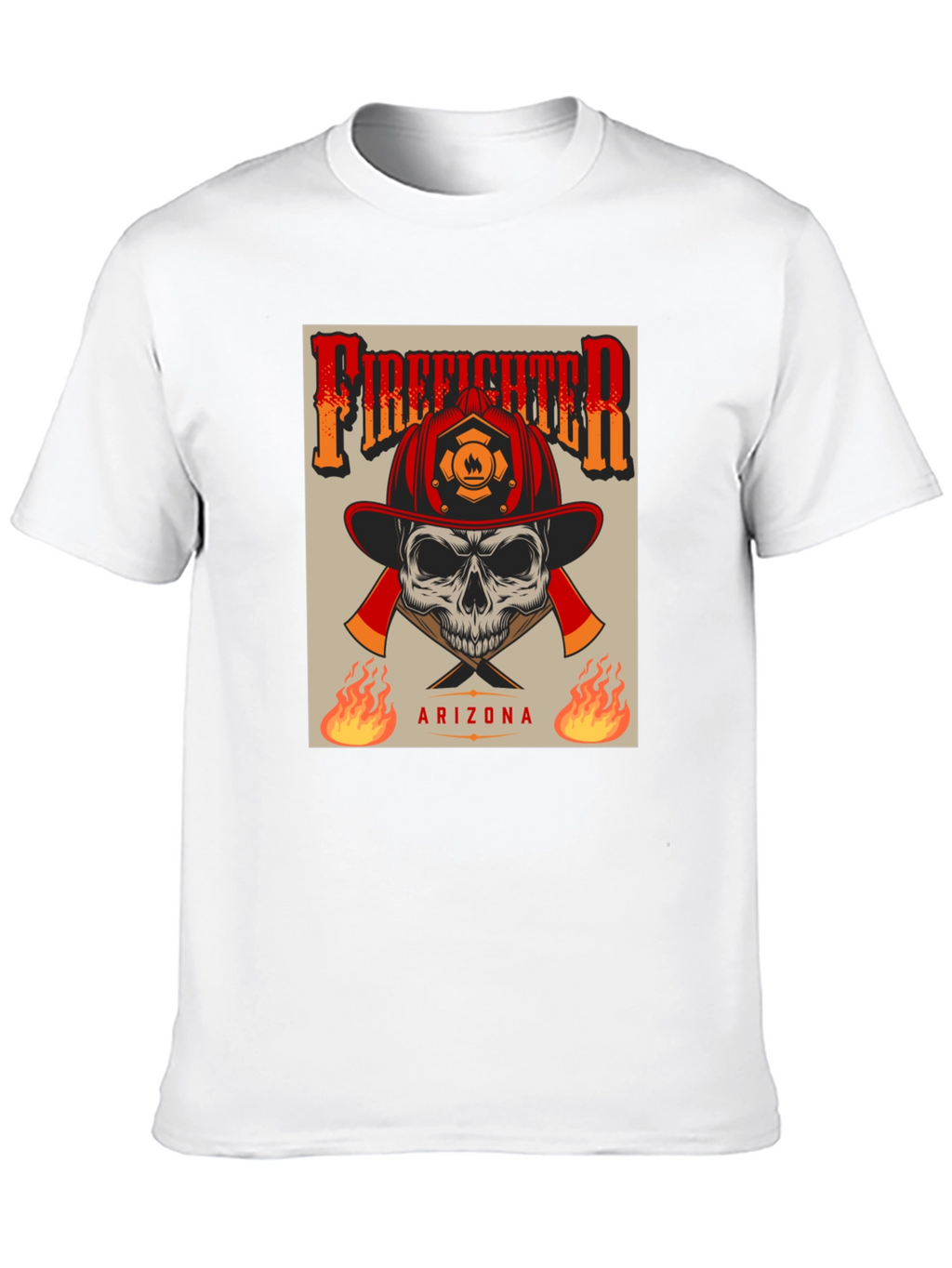 Firefighter Skull T-Shirt - Arizona
