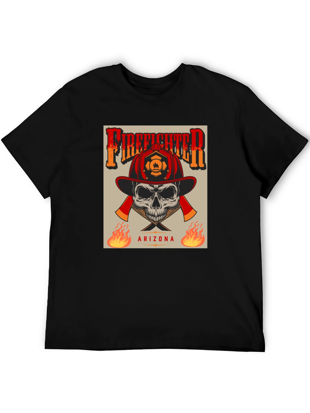 Firefighter Skull T-Shirt - Arizona