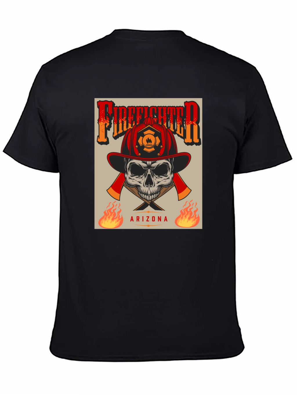 Firefighter Skull T-Shirt - Arizona