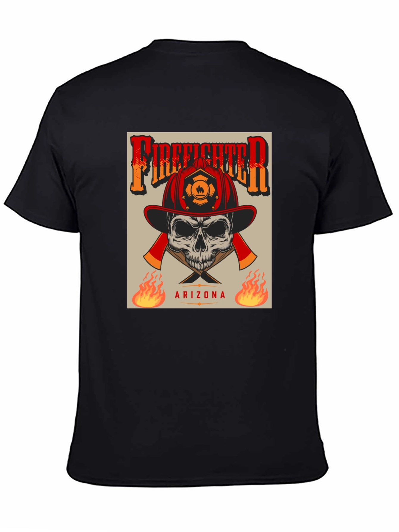 Firefighter Skull T-Shirt - Arizona