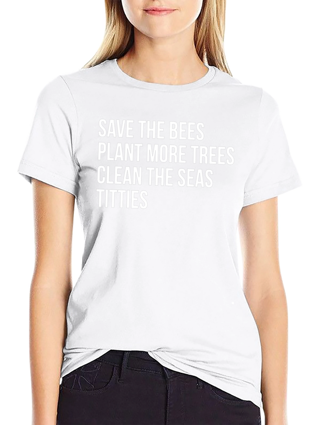 Save the Bees Graphic Print T-Shirt